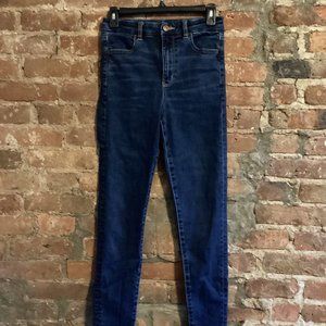 Dark Wash High Rise Skinny Jeans (Curvy fit)